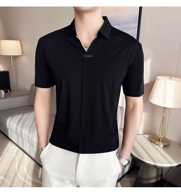 Elevate Your Style with Our Men's Short Sleeve Polo Shirt