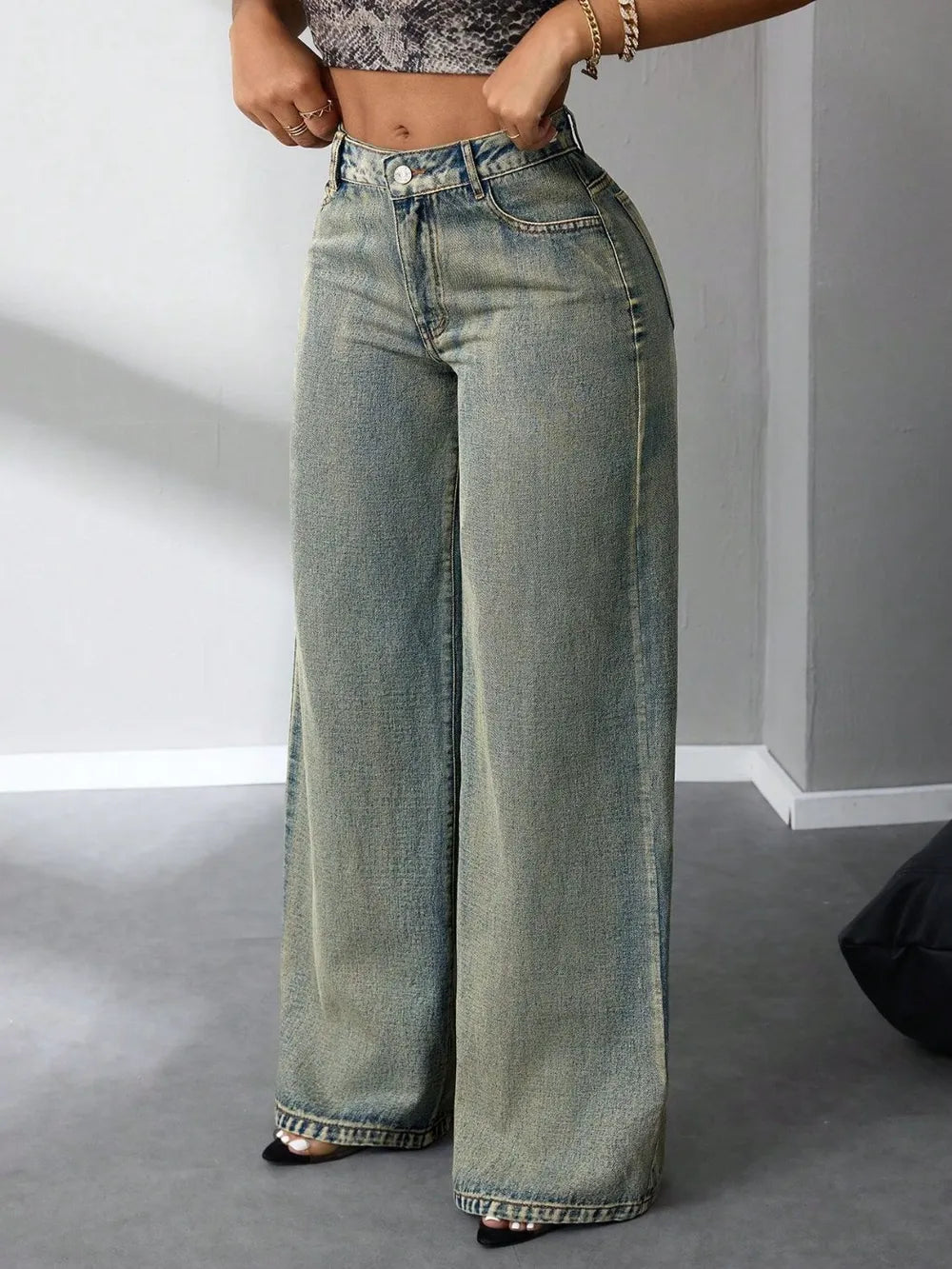 Elevate Your Style with High Waist Wide Leg Jeans