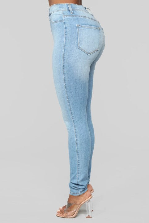 Women High-Waist Skinny Fit Denim Jeans