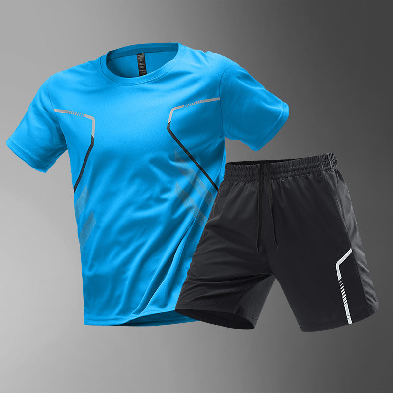 Men's Quick Dry Sport's T-shirts And Shorts Set