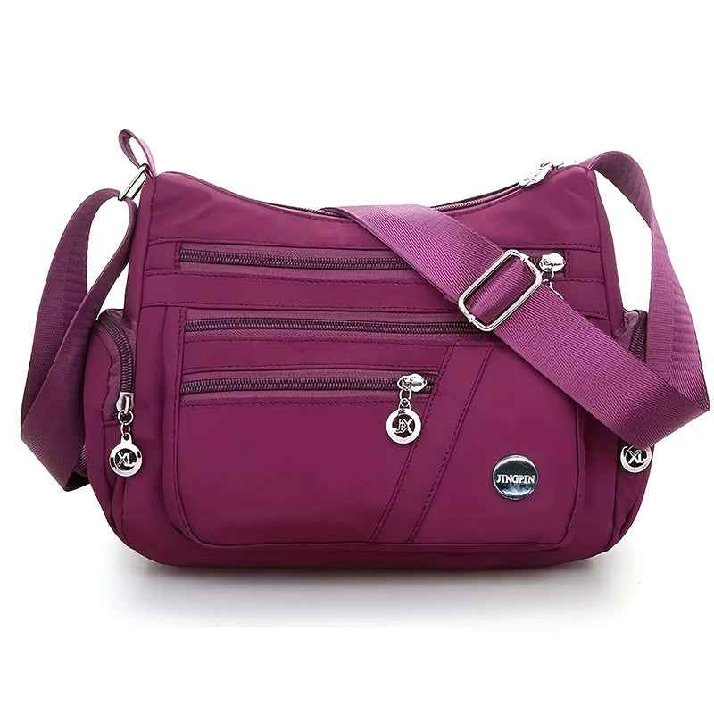 Multi-compartment single-shoulder crossbody bag for women, lightweight, large-capacity single-shoulder bag