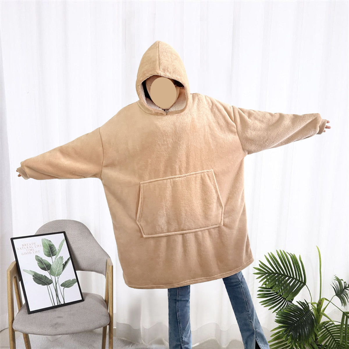 Cozy Up with Our Hooded Fleece Jacket Nightgown for Ultimate Comfort