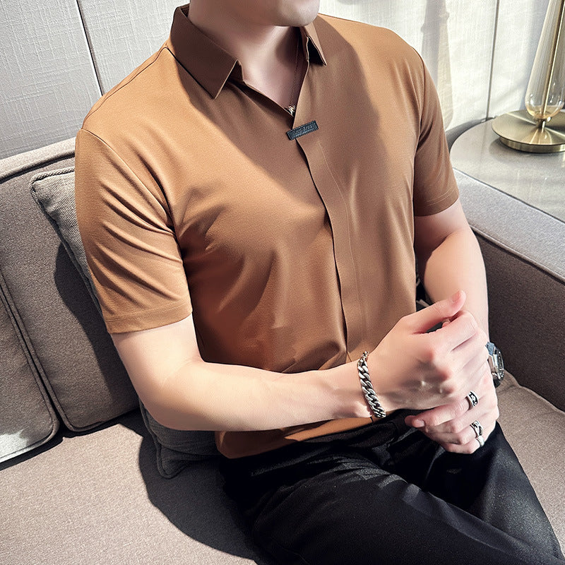 Elevate Your Style with Our Men's Short Sleeve Polo Shirt
