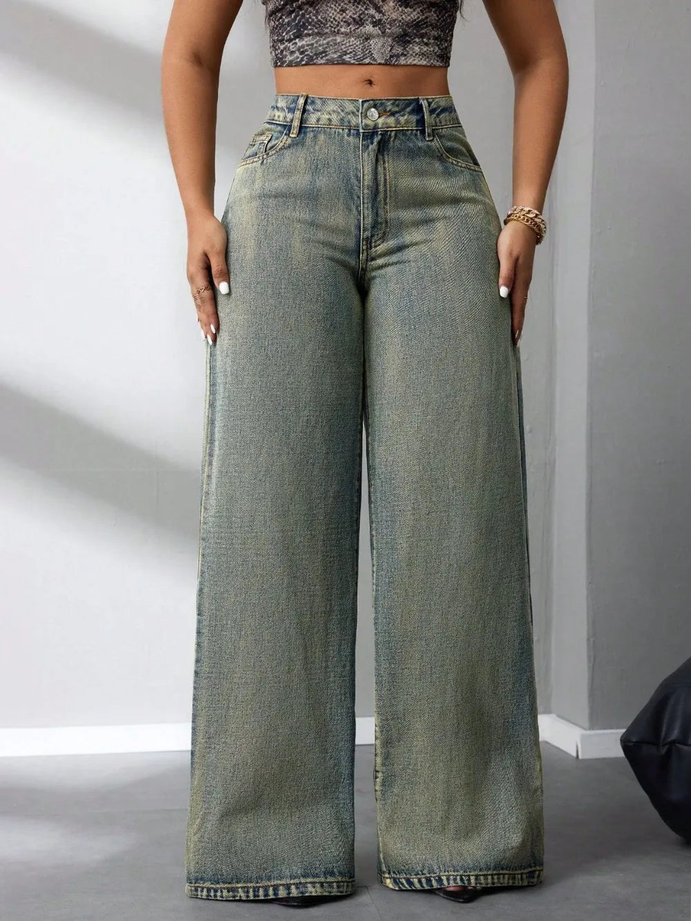 Elevate Your Style with High Waist Wide Leg Jeans