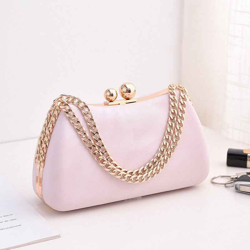 Black PU dinner minimalist handbag