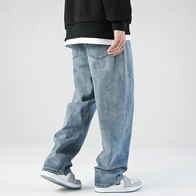 Men's Loose Straight Jeans - Comfortable, Stylish, and Versatile Pants for Everyday Wear