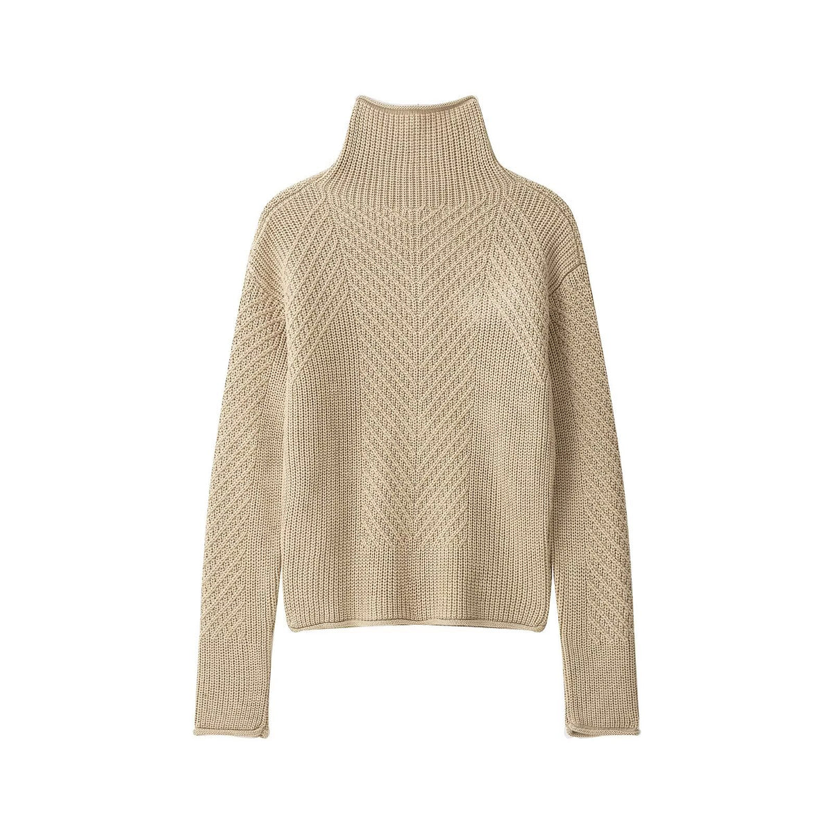 Stylish Half Zip Knitted Sweater for Women – Cozy Elegance Redefined