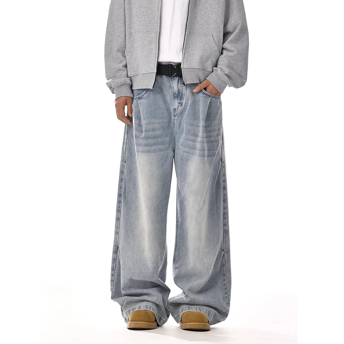 Men's Retro Straight Leg Denim Pants – Elevate Your High Street Style