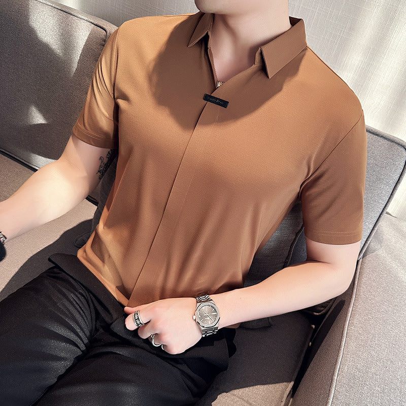 Elevate Your Style with Our Men's Short Sleeve Polo Shirt