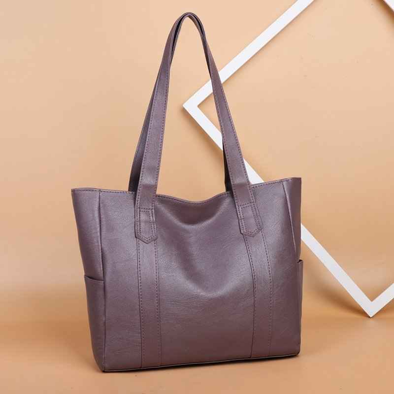 Single shoulder tote bag simple and versatile handbag