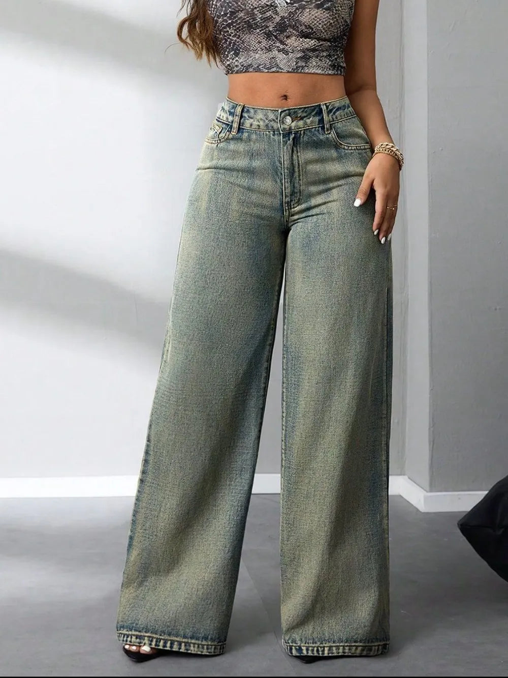 Elevate Your Style with High Waist Wide Leg Jeans