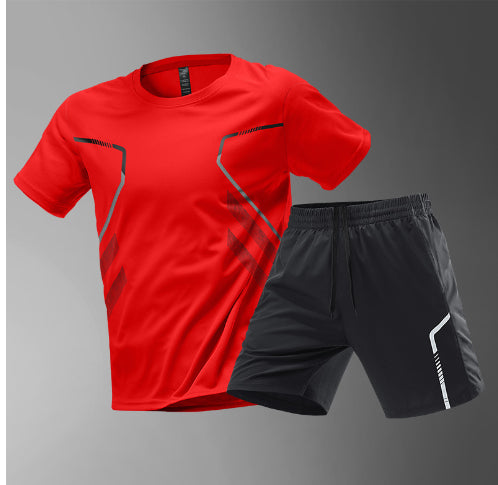 Men's Quick Dry Sport's T-shirts And Shorts Set