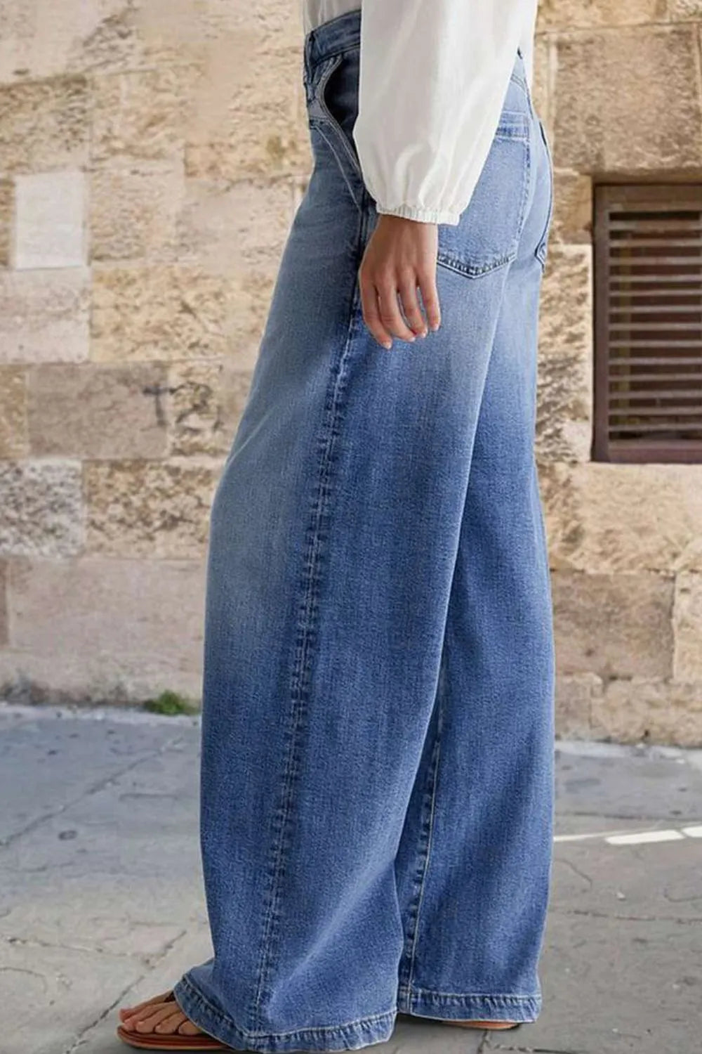 Elevate Your Style with Our Embroidered Straight Leg Jeans