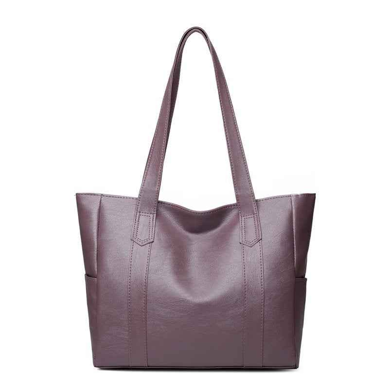 Single shoulder tote bag simple and versatile handbag