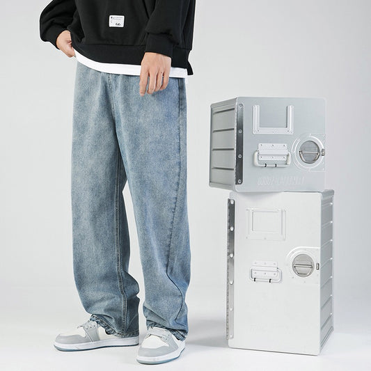 Men's Loose Straight Jeans - Comfortable, Stylish, and Versatile Pants for Everyday Wear