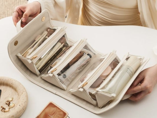 Ultimate Portable Travel Makeup Bag - Large Capacity & Waterproof Design