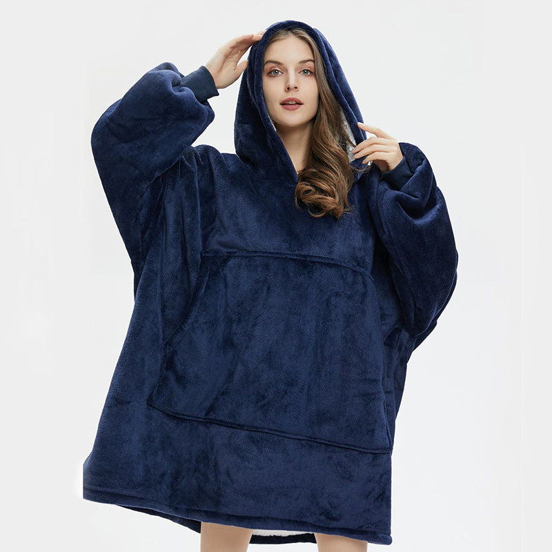 Cozy Up with Our Hooded Fleece Jacket Nightgown for Ultimate Comfort