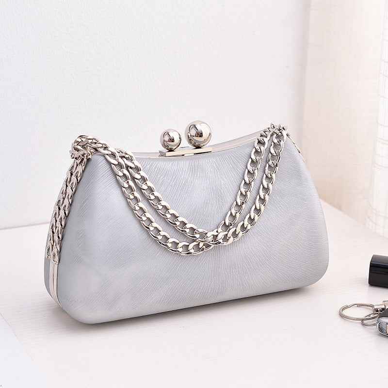 Black PU dinner minimalist handbag