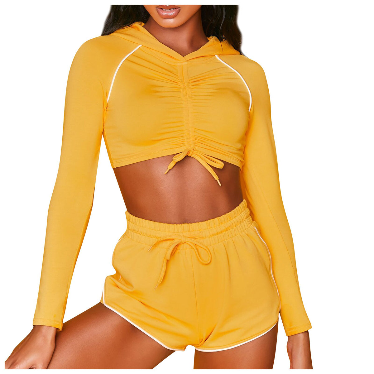 Elevate Your Fitness with Our Women's Long Sleeve Workout Set