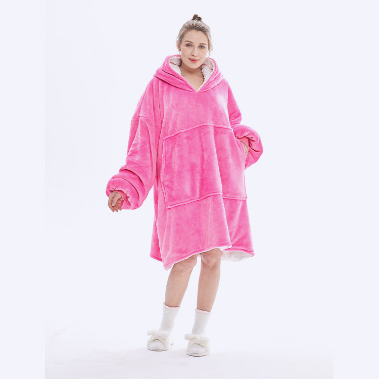 Cozy Up with Our Hooded Fleece Jacket Nightgown for Ultimate Comfort