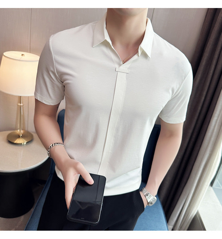 Elevate Your Style with Our Men's Short Sleeve Polo Shirt