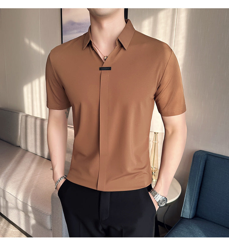 Elevate Your Style with Our Men's Short Sleeve Polo Shirt