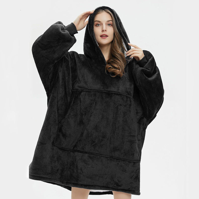 Cozy Up with Our Hooded Fleece Jacket Nightgown for Ultimate Comfort