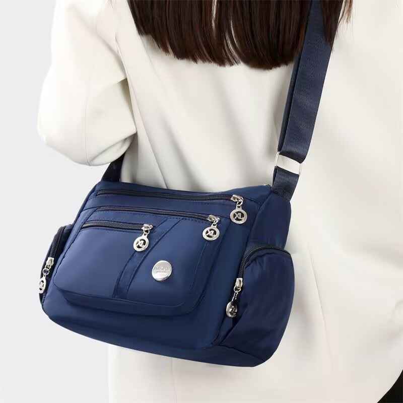 Multi-compartment single-shoulder crossbody bag for women, lightweight, large-capacity single-shoulder bag