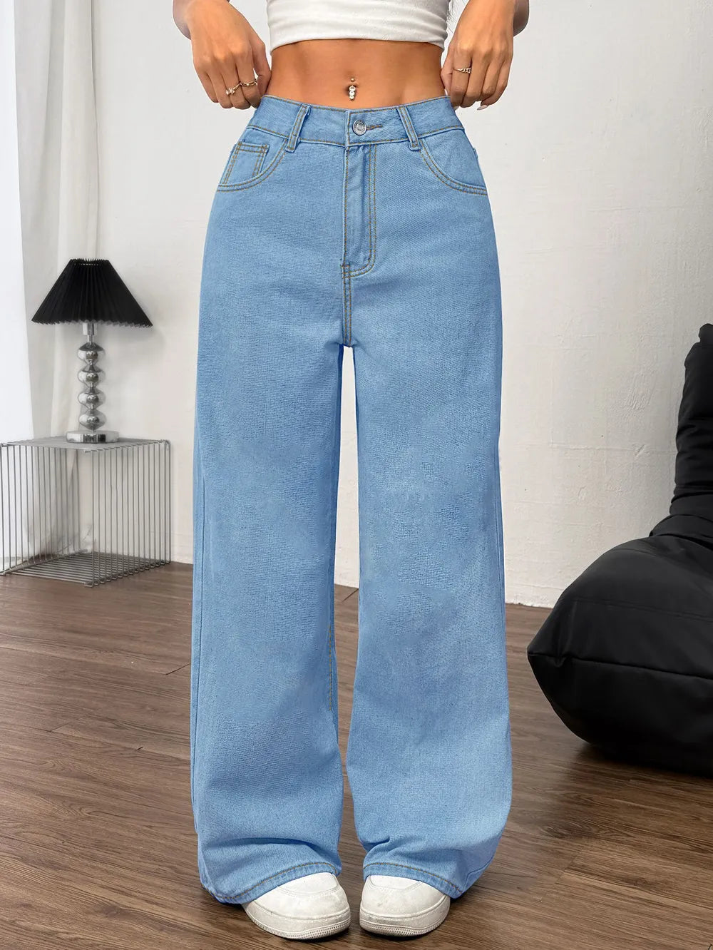Elevate Your Style with Embroidered Wide Leg Jeans