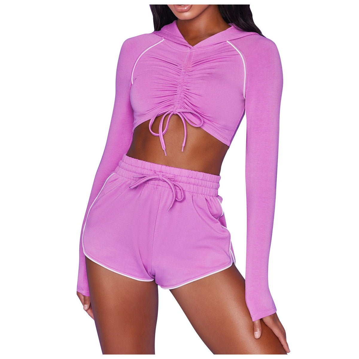 Elevate Your Fitness with Our Women's Long Sleeve Workout Set