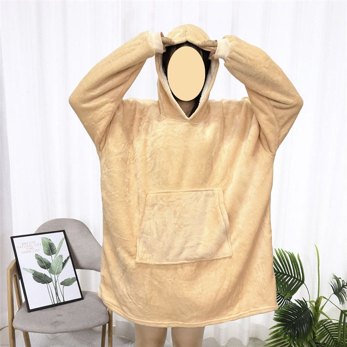 Cozy Up with Our Hooded Fleece Jacket Nightgown for Ultimate Comfort