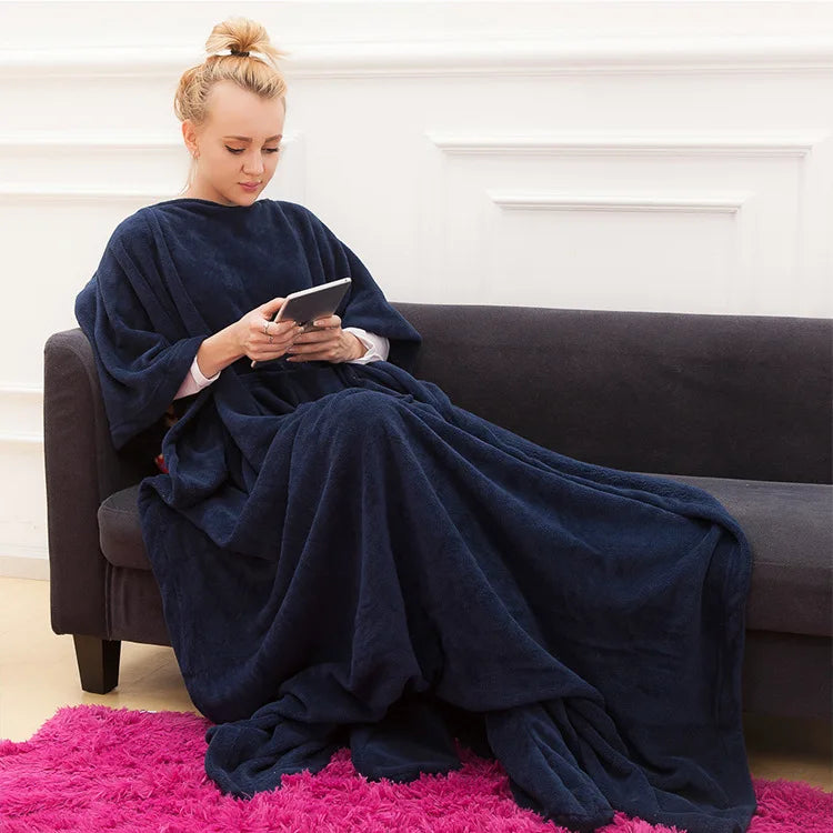 Warm Soft Coral TV Blanket – Cozy Comfort for Every Season