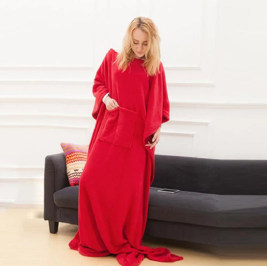 Warm Soft Coral TV Blanket – Cozy Comfort for Every Season