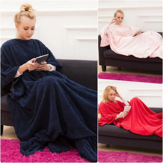 Warm Soft Coral TV Blanket – Cozy Comfort for Every Season
