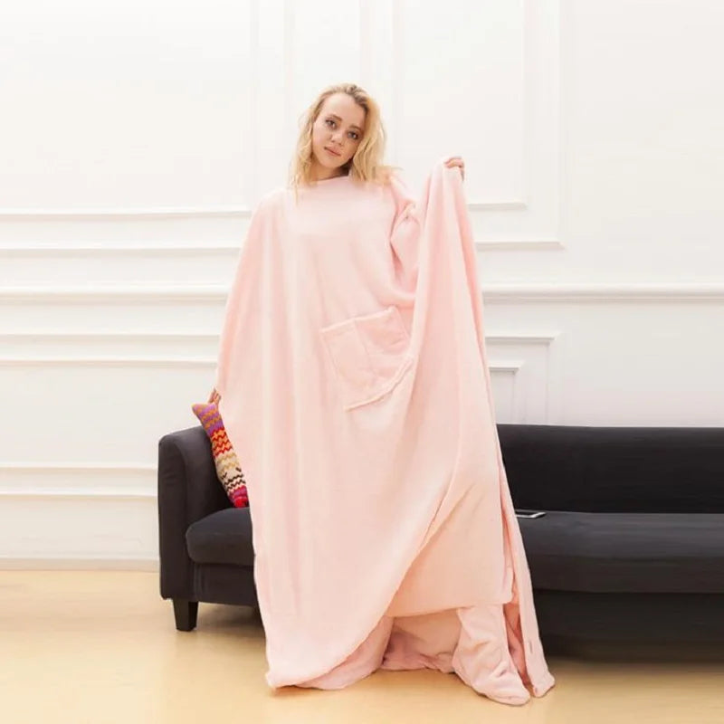 Warm Soft Coral TV Blanket – Cozy Comfort for Every Season