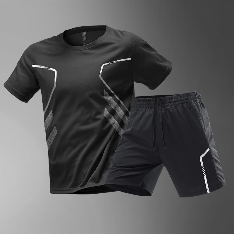 Men's Quick Dry Sport's T-shirts And Shorts Set